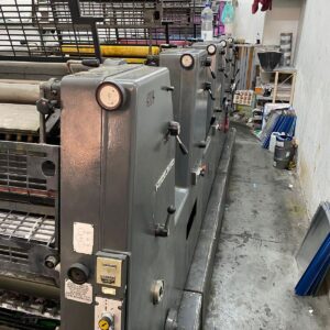 Heidelberg GTO 52 5 cores ano 1982 molha aquacel.  🛑Tem 4 rolarias rodando perfeitamente.