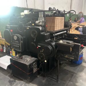Corte vinco Heidelberg automática 57x82  ✅Máquina a roda prova