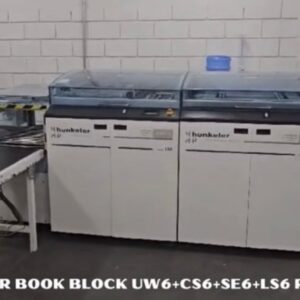 Impressora digital rotativa Hunkeler book block UW6 + CS6 + CE6 + LS6 ano 2016 revisada.