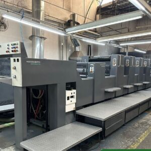 Heidelberg SM-74+H+L(VERNIZ) Ano 1997 Cp-Tronik Cpc 1.04 - Todos os Ajustes Eletronicos. (Registro, Tinteiro, Agua, Verniz) Troca de Chapa Automatica Todas Unidades em Funcionamento Geladeira Tecnotrans