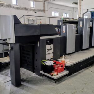 HEIDELBERG SM74-4P+L Ano 2009, 52 x 74 cm 4 núcleos + verniz aperfeiçoador 2/2, 4/0