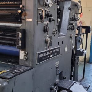 Heidelberg Sormz formato 52x74  máquina está adaptado pra molha sem moletom mas precisa fazer rolos e ajustar, rodando só sacolas chapados seco.
