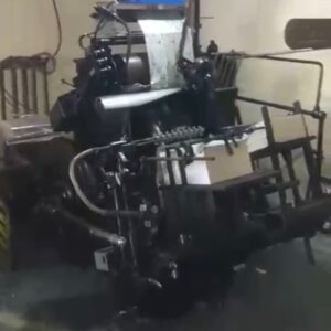 Heidelberg leque 1/4 com hotstamp  Formato 34x46cm