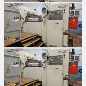 Corte vinco Bobst 142 com destaque.