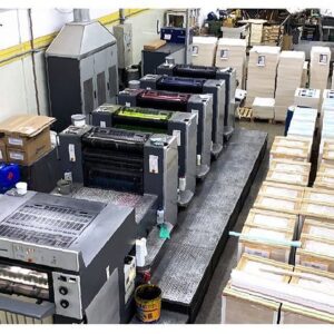 Heidelberg SM 74-5 cores c/ Reversão Ano 2001 Pilha Alta entrada/saida 5 Corea 52 x 74 169 Milhoes de Impressao Pincas Novas trocadas em Janeiro/2024 Originais CP2000 Alcolor Original Refrigeração Technotrans AutoPlate Powder spray Lavador automático de blanqueta e rolaria Resfriamento de rolaria Non-stop saida Non-stop entrada Furador de Chapa Original Dobrador de chapa Original