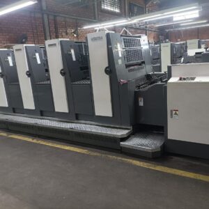 SHINOHARA 466 4 cores CIP3 48x66 cms Tinteiro eletrônico Acertos via painel Único dono Ano 2007 Máquina em operação