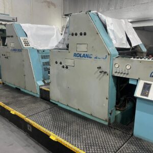 Roland 200-4 cores ano 1990 Formato 52x74 4 barras pinças Alcolor original