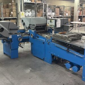 Dobradeira MBO 36x52 Sistema de Rotary *8 bolsas *Dois módulos mais esteira *Sistema de cola Máquina pronta pra uso.