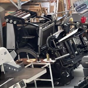 Heidelberg Leque 1/4 com sistema de de hotstamp  Formato 34x46