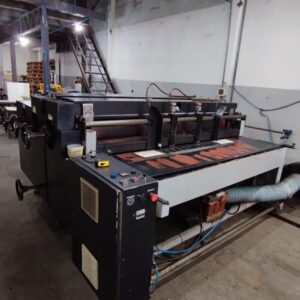 Impressora Flexográfica Barban Bicolor Cartonagem. Ano de fabricação 2007. Largura 02x01metro. Abre no meio. Impressão em duas cores Alimentação à vácuo.. Rolos de borracha novos. Anilox. Saída com Sloter. Equipamento em pleno funcionamento.