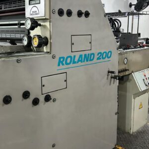 Roland 200 bicolor ano 1997 Formato 52x74 4 barras pinças Alcolor original