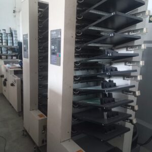 Alceadeira Duplo DC 10000S, 2 torres 10 gavetas, sucção, dobra, grampo e refile.