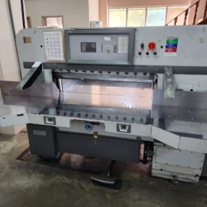 Guilhotina chinesa 115cm de Boca ano 2011  ✅programação de corte ✅fotocélula ✅colchão de ar