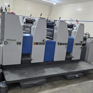 Ryobi 524 HX 1999 com as 4 rolaria de tinta novas ,tinteiro manual e ajuste de registros laterais e cincunferencial.