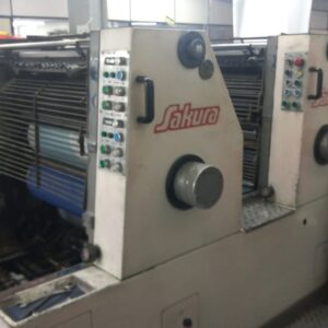 Sakurai 258 bicolor Sakurai 52 mono Gto 46 mono com sistema de numeração Heidelberg leque 1/4