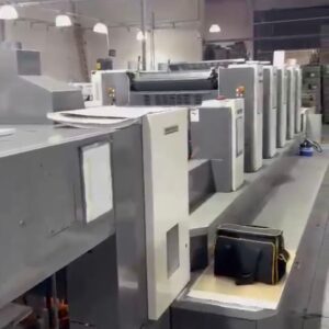 Shinorrara 5 cores + IR ano 2009 Formato 600x790 Impressão 580x780 5 cores + IR Cilindro duplo Completa Rolaria Slem semi nova Máquina foi totalmente revisada, tudo funcionando perfeitamente.