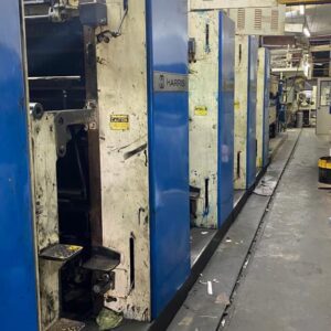 Rotativa M1000A Ano: 1990 Cutof: 598 Porta bobina:Butler Infeed 4 unidades de impressão Registro:Quadteck Forno: megtec Sheeter Velocidade 40 mil por hora Máquina em produção A 15 anos conosco Obs.: não acompanha compressor  ✅Tem sheeter tbm