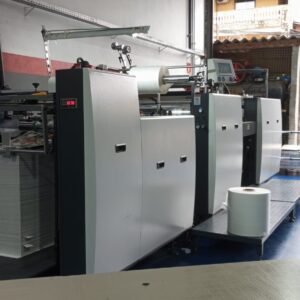 Laminadora automática Formato 78x100 Ano 2024 2 cilindros indução Pouco usada Faz frente e verso