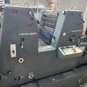 Heidelberg Gto 52 -2 ano 89 molha aquacel, com sistema de numeração.