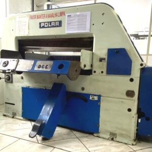 Guilhotina Polar 107cm  ✅Esquadro elétrico ✅2 lâminas