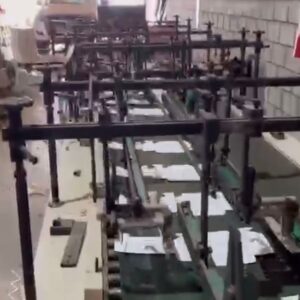 Cartucheira 70cm de boca, com contador, 3 pontos de cola, faz fundo automático, e lateral. ( esteira )