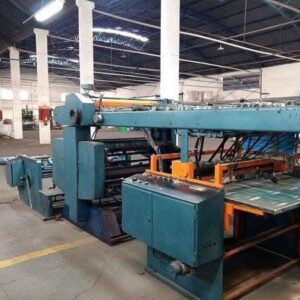 Pautadeira de cadernos - Marca: BOTTEON - Bobina 1050 mm - Intercalador de Matéria - Produção: 3 Ton./8 Hs. - Maquina em produção.