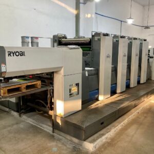 Ryobi 924 - Ano 2006 - 4 cores - Formato 64x92 equipada com PCS-G console, SAPC-troca de chapas semi-automática, CIP3, molha Ryobimatic, Preset, lavadores automáticos -