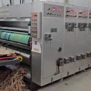 Impressora flexografica 240x120 4 cores ano 2025 com corte e vinco e stacker. Impressão pega 220.