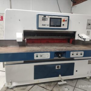 Guilhotina Guarani CMC 120cm  ✅Programação ✅Fotocélula ✅Colchão de ar ✅2 lâminas