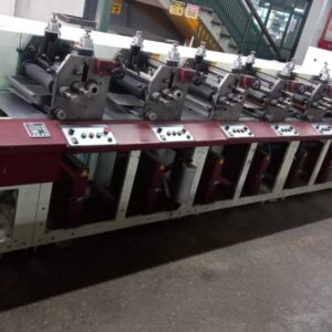 Impressora Flexo ETIRAMA ANO 2010 LARGURA 250MM N SÉRIE SF 250 093 - 03 6 UNIDADES DE CORES SOMENTE 1 UNIDADE DE SECAGEM U.V  ACOMPANHA 6 UNIDADE DE ANILOX