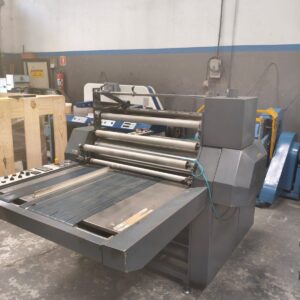Laminadora SFML 920mm Semiautomática destaque na saída ano 2012