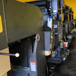 Heidelberg SM 102ZP- 4 cores Reversão 4X0 ou 2X2 Cores Alcolor original Máquina trabalhando.