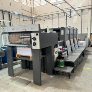 Heidelberg SM74-4-P3H 2001* - CP 2000 com cartão CIP3 - Autoplate - ⁠Saída Pilha Alta - Com Lavador de Rolaria + Contra * Cores: 4 x 0 ou 2 x 2 (Reversão) * Medida Mínima de Papel = 290x330 mm * Medida Máxima de Papel = 535x745 mm * Mancha de Impressão = 510x740 mm * Gramatura Mínima = 60g/m² * Gramatura Máxima = 400g/m² * ⁠Atende padrão de Prova de Cor ISO * ⁠173M de Impressões * ⁠Trabalhando no ABC * ⁠Disponível para teste * ⁠Desmontagem/Montagem e Transporte por conta do Comprador
