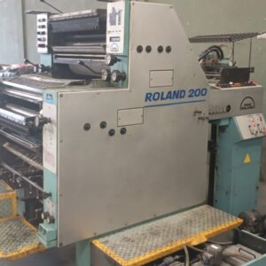 Roland 200-2 cores ano 1991 4 barras de pinças, formato 52x74, alcolor original.