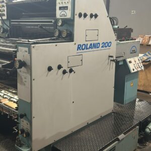 Roland 200-2 cores ano 1989 3 barras de pinças, formato 52x74, alcolor original.