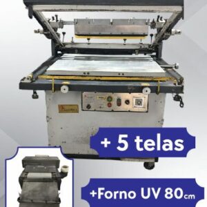Impressora Serigrafica Laresi 74x98 + curadora UV 80cm