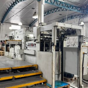 Corte e vinco bobst 72x102 ano 87 com destaque disponível entrega imediata