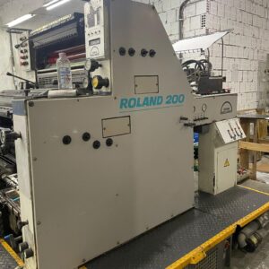Roland 200-2 cores ano 1995 4 barras de pinças, formato 52x74, alcolor original.