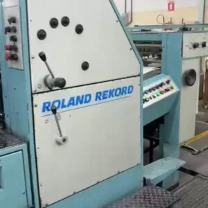 Roland Rekord 4 cores ano 1900 Álcool original RCI 2 Formato 72x112 Reversão