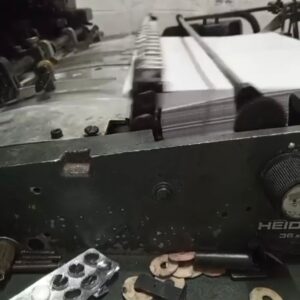 Heidelberg Gto 52 5 cores, ano 1982, molha convencional, está funcionando 4 cores, a 5 cor precisa rolaria.