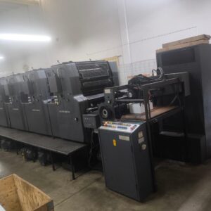 Heidelberg MO-5 ano 1986 alcolor original máquina muito boa rodando na gráfica.