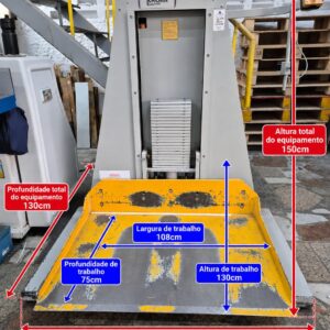 Elevador de pilhas para guilhotina
