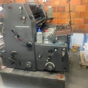 Heidelberg GTO 52 monocolor com sistema de numeração.