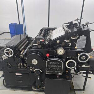Corte vinco Heidelberg ksba 46x58,5 com a rolaria completa.