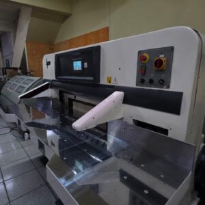 Guilhotina HPM 115 aano 2023  ✅Colchão de ar ✅Fotocelula ✅Programação de corte tela 10” ✅2 lâminas