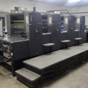Heidelberg PM 74-4 ano 2007, troca de chapas Easypete ( semi automática ), sem reversão.